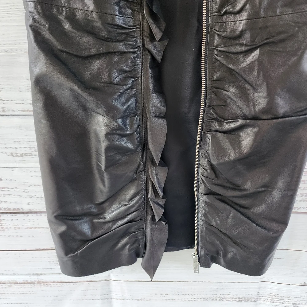 IRO black leather mini dress - Picture 6 of 12